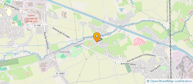 localisation de l'entreprise MONSIEUR DENIS KUPCZAK  ISBERGUES