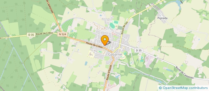 localisation de l'entreprise MONSIEUR DENIS LABAT  GABARRET