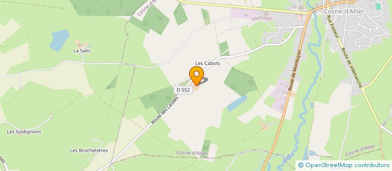 localisation de l'entreprise MONSIEUR DENIS LABOISSE à VILLEFRANCHE D'ALLIER
