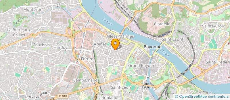 localisation de l'entreprise MONSIEUR DENIS LABORDE  BAYONNE