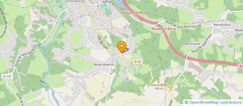 localisation de l'entreprise MONSIEUR DENIS LABORDE  SAINT-PIERRE-D'IRUBE