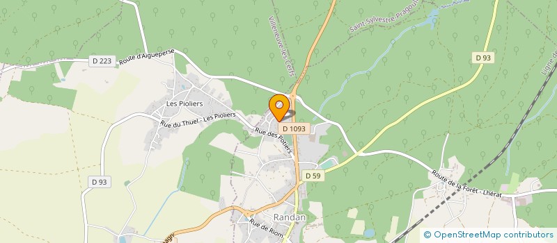 localisation de l'entreprise MONSIEUR DENIS LAFAIX  RANDAN