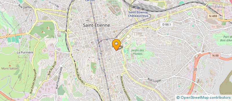 localisation de l'entreprise MONSIEUR DENIS LAGET à SAINT-ETIENNE