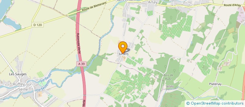 localisation de l'entreprise MONSIEUR DENIS LAGRANGE  ARLAY