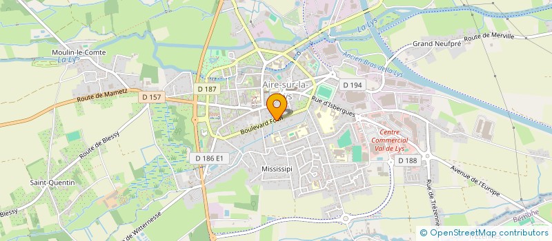 localisation de l'entreprise MONSIEUR DENIS LALART à AIRE-SUR-LA-LYS