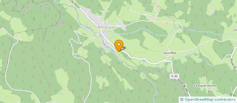 localisation de l'entreprise MONSIEUR DENIS LALEVEE  REHAUPAL