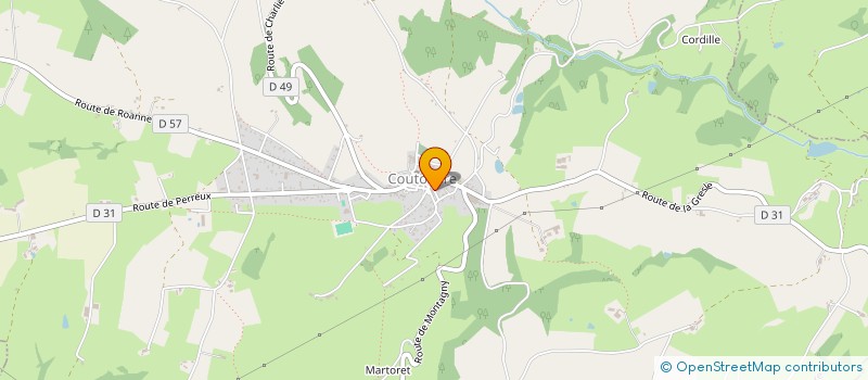 localisation de l'entreprise MONSIEUR DENIS LALIGANT  COUTOUVRE