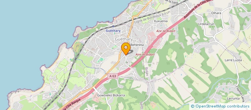 localisation de l'entreprise MONSIEUR DENIS LAMARCA  GUETHARY