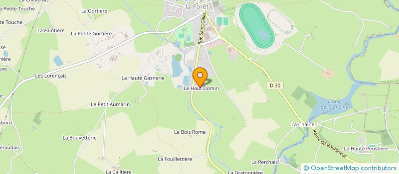 localisation de l'entreprise MONSIEUR DENIS LAMARCHE à LE BOURGNEUF-LA-FORET