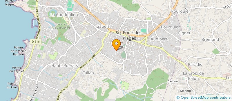 localisation de l'entreprise MONSIEUR DENIS LAMOULERE à SIX-FOURS-LES-PLAGES