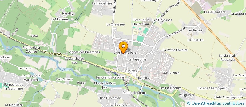 localisation de l'entreprise MONSIEUR DENIS LANCEREAU  ESVRES