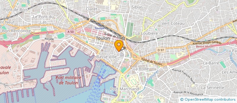 localisation de l'entreprise MONSIEUR DENIS LANGLASSE à TOULON