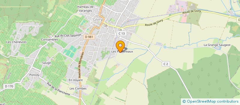 localisation de l'entreprise MONSIEUR DENIS LAPOINTE  GIVRY