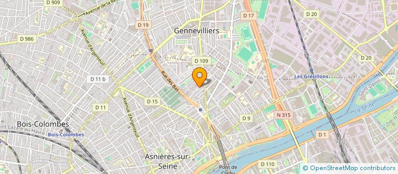 localisation de l'entreprise MONSIEUR DENIS LARRIESTE à ASNIERES-SUR-SEINE