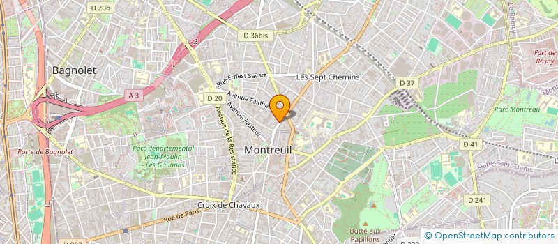 localisation de l'entreprise MONSIEUR DENIS LASCAR à MONTREUIL