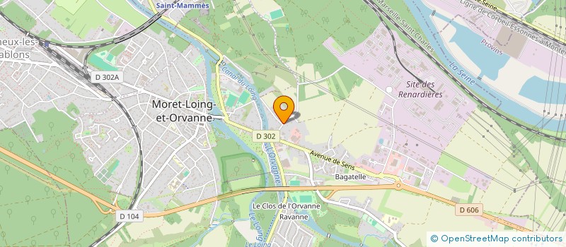 localisation de l'entreprise MONSIEUR DENIS LAURIN  MORET-LOING-ET-ORVANNE