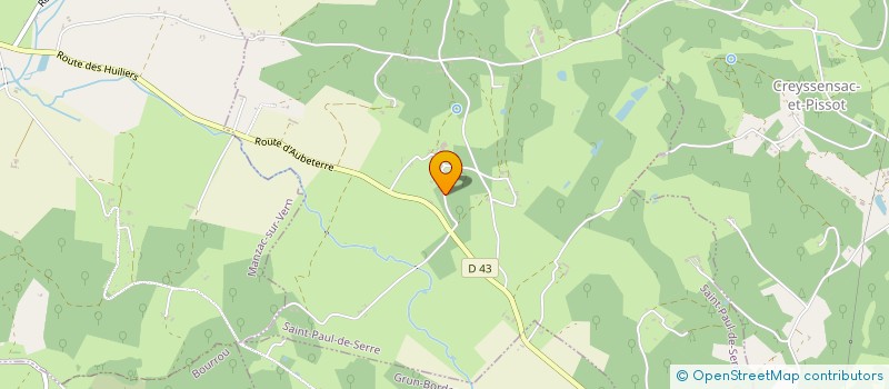 localisation de l'entreprise MONSIEUR DENIS LAUTHERIE  VEYRINES-DE-VERGT