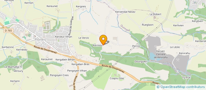 localisation de l'entreprise MONSIEUR DENIS LE BERRE  PLONEIS