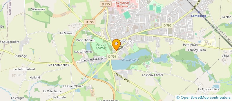 localisation de l'entreprise MONSIEUR DENIS LE CORRE  COMBOURG