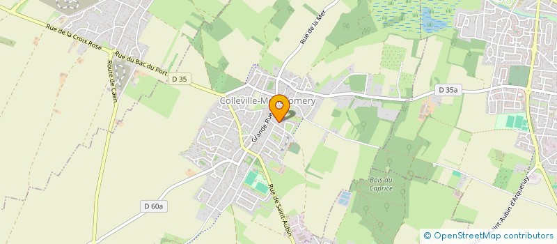 localisation de l'entreprise MONSIEUR DENIS LE CORSU  COLLEVILLE-MONTGOMERY