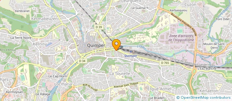 localisation de l'entreprise MONSIEUR DENIS LE GAC à QUIMPER