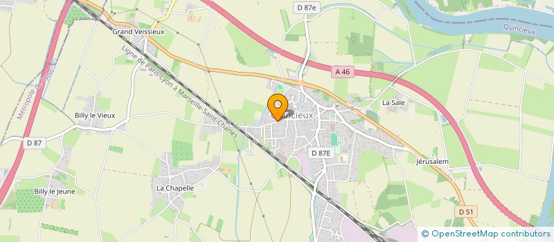 localisation de l'entreprise MONSIEUR DENIS LE MILLIER  QUINCIEUX