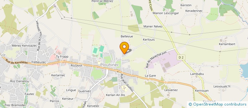 localisation de l'entreprise MONSIEUR DENIS LE MOY  PLOUHINEC