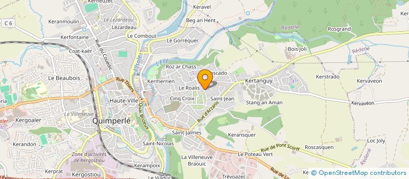 localisation de l'entreprise MONSIEUR DENIS LEBECQ à QUIMPERLE