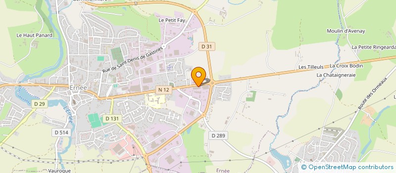 localisation de l'entreprise MONSIEUR DENIS LEBLANC  ERNEE