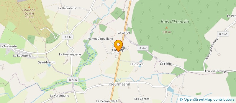 localisation de l'entreprise MONSIEUR DENIS LEBLANC à LE PLESSIS-LASTELLE
