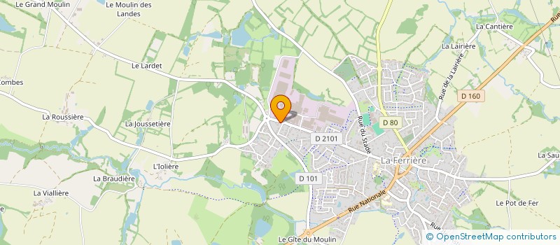 localisation de l'entreprise MONSIEUR DENIS LEBOUC  LA FERRIERE