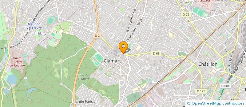 localisation de l'entreprise MONSIEUR DENIS LEBRASSEUR à CLAMART