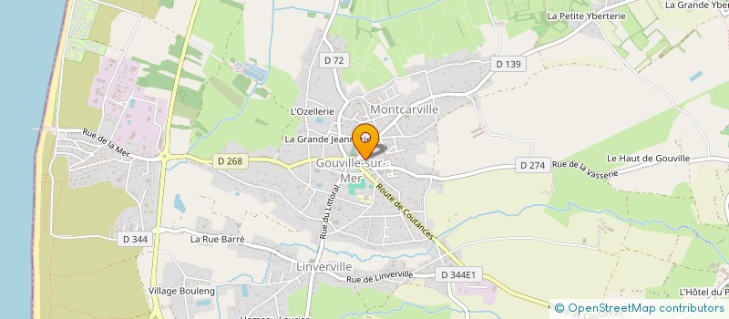 localisation de l'entreprise MONSIEUR DENIS LEBRETON  GOUVILLE-SUR-MER