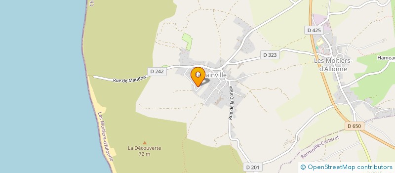 localisation de l'entreprise MONSIEUR DENIS LECARPENTIER  LES MOITIERS-D'ALLONNE