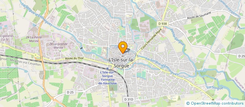 localisation de l'entreprise MONSIEUR DENIS LECLERE  L'ISLE-SUR-LA-SORGUE