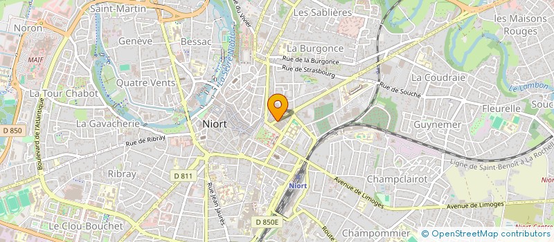 localisation de l'entreprise MONSIEUR DENIS LECOEUR  NIORT