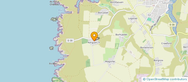 localisation de l'entreprise MONSIEUR DENIS LEDE  SAUZON