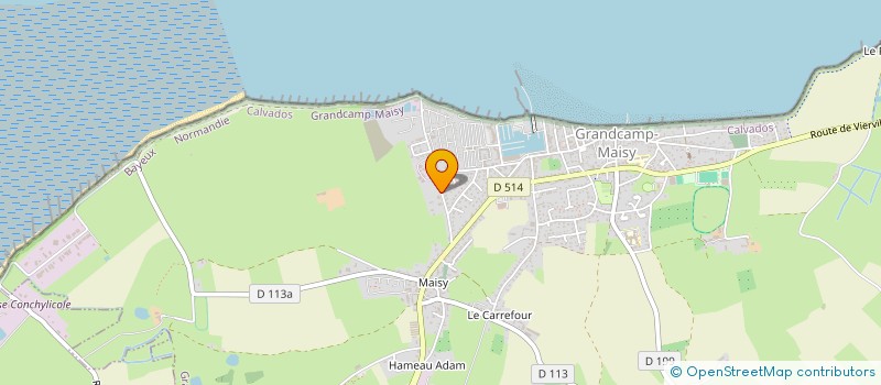 localisation de l'entreprise MONSIEUR DENIS LEFORT  GRANDCAMP-MAISY