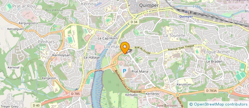localisation de l'entreprise MONSIEUR DENIS LEGALLAIS à QUIMPER