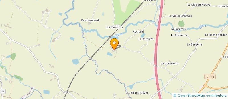 localisation de l'entreprise MONSIEUR DENIS LEGEAY  TREMENTINES