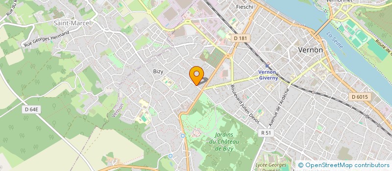 localisation de l'entreprise MONSIEUR DENIS LEGER  VERNON