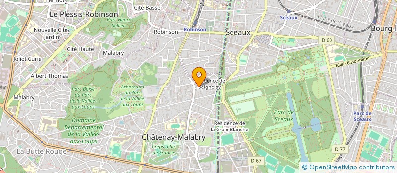 localisation de l'entreprise MONSIEUR DENIS LEMOINE  CHATENAY-MALABRY