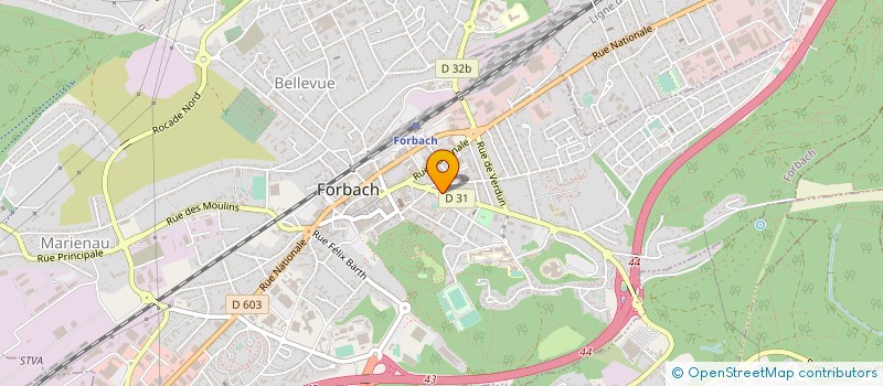 localisation de l'entreprise MONSIEUR DENIS LEMPEREUR  FORBACH