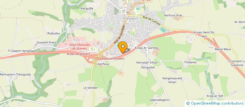 localisation de l'entreprise MONSIEUR DENIS LEPAPE  PLEYBEN