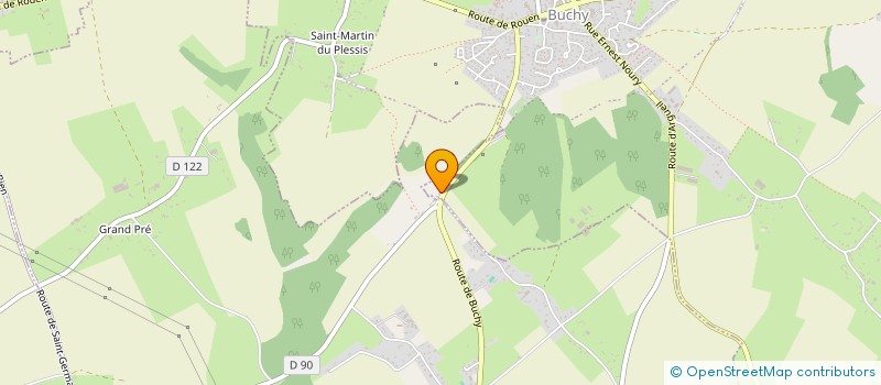 localisation de l'entreprise MONSIEUR DENIS LEROY  SAINTE-CROIX-SUR-BUCHY