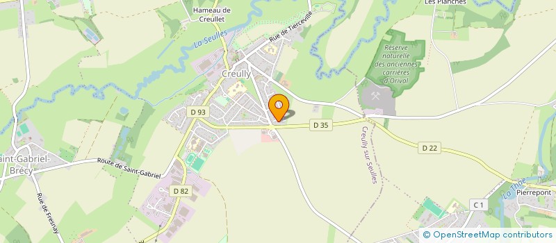 localisation de l'entreprise MONSIEUR DENIS LEROYER  CREULLY SUR SEULLES