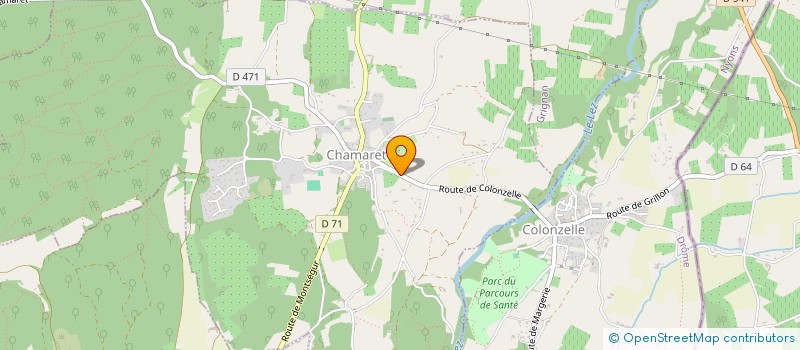 localisation de l'entreprise MONSIEUR DENIS LICCIARDI  CHAMARET