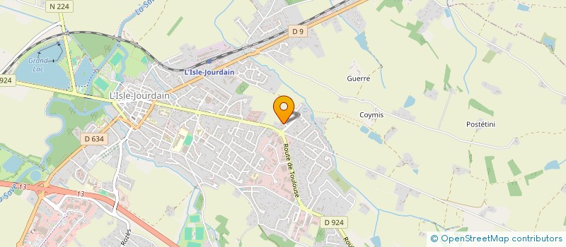 localisation de l'entreprise MONSIEUR DENIS LLOBELL  L'ISLE-JOURDAIN