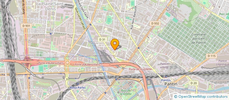 localisation de l'entreprise MONSIEUR DENIS LOCQUET à AUBERVILLIERS