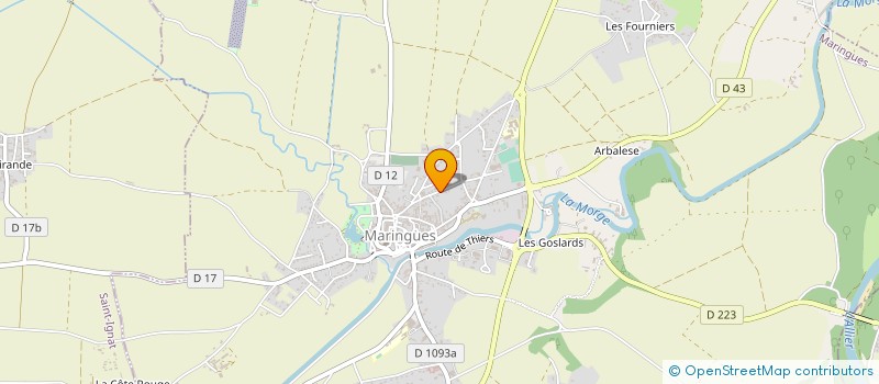 localisation de l'entreprise MONSIEUR DENIS LOMBARD  MARINGUES